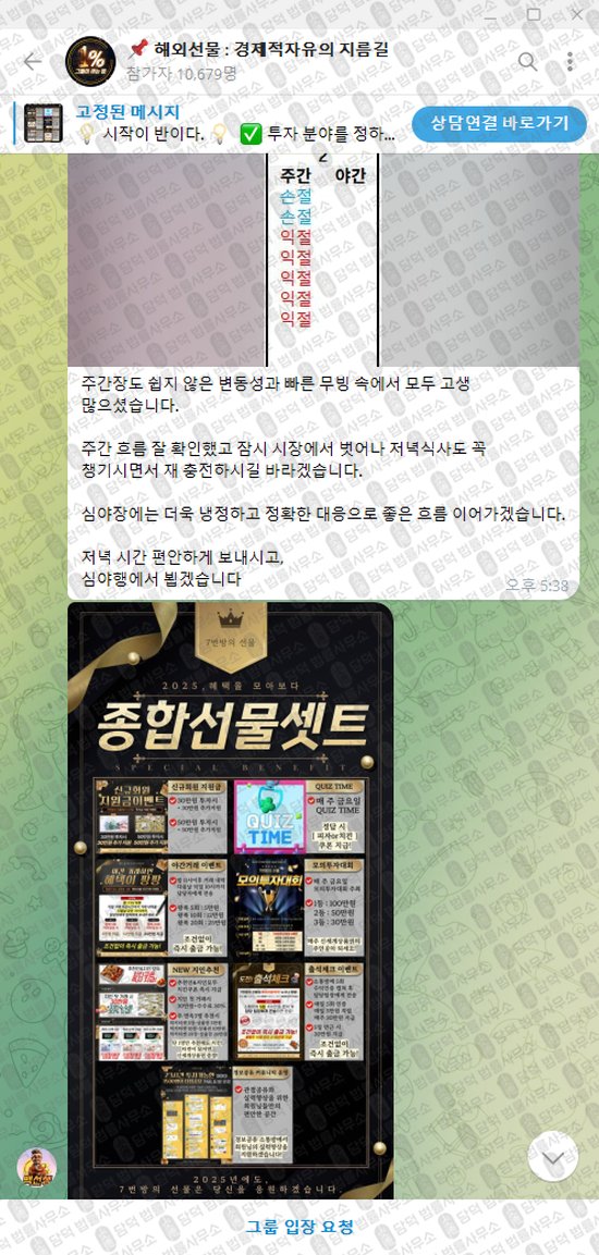 이 사진은 담덕법률사무소에서 캡쳐해둔 해외선물(VIP) 웹사이트 캡쳐 사진이며 URL은 t.me 입니다.