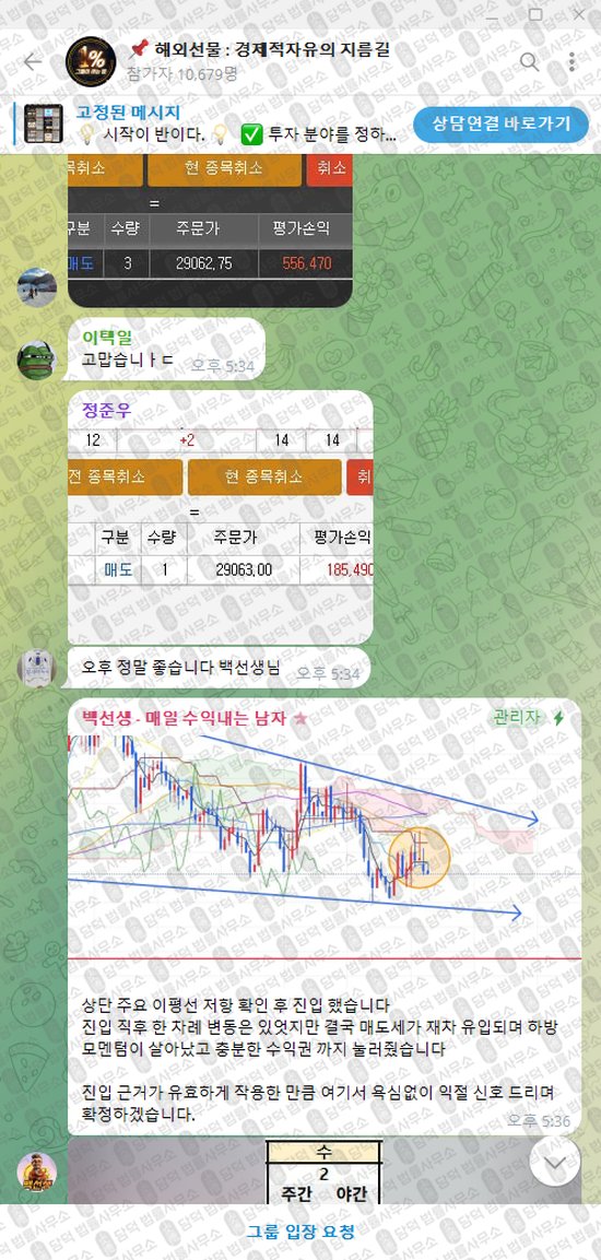 이 사진은 담덕법률사무소에서 캡쳐해둔 해외선물(VIP) 웹사이트 캡쳐 사진이며 URL은 t.me 입니다.