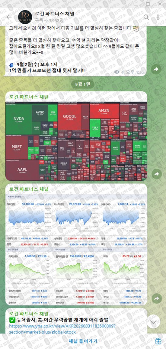 이 사진은 담덕법률사무소에서 캡쳐해둔 로건(VIP) 웹사이트 캡쳐 사진이며 URL은 t.me 입니다.