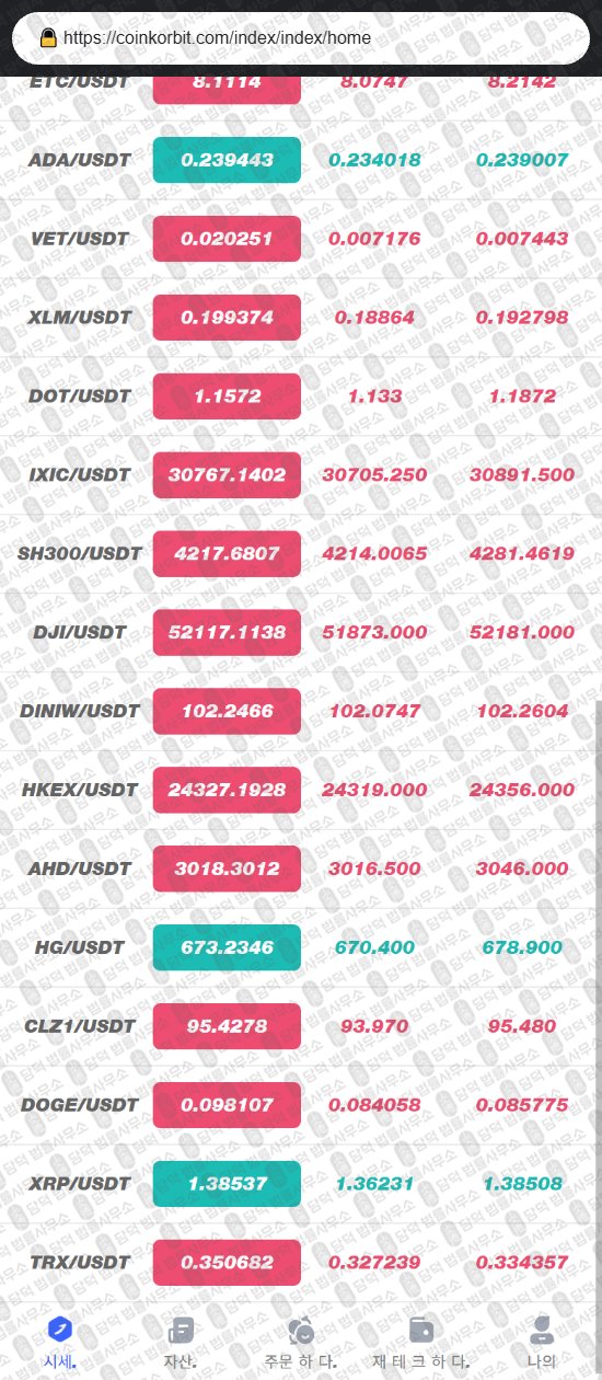 이 사진은 담덕법률사무소에서 캡쳐해둔 사칭(CoinKorbit) 웹사이트 캡쳐 사진이며 URL은 coinkorbit.com 입니다.