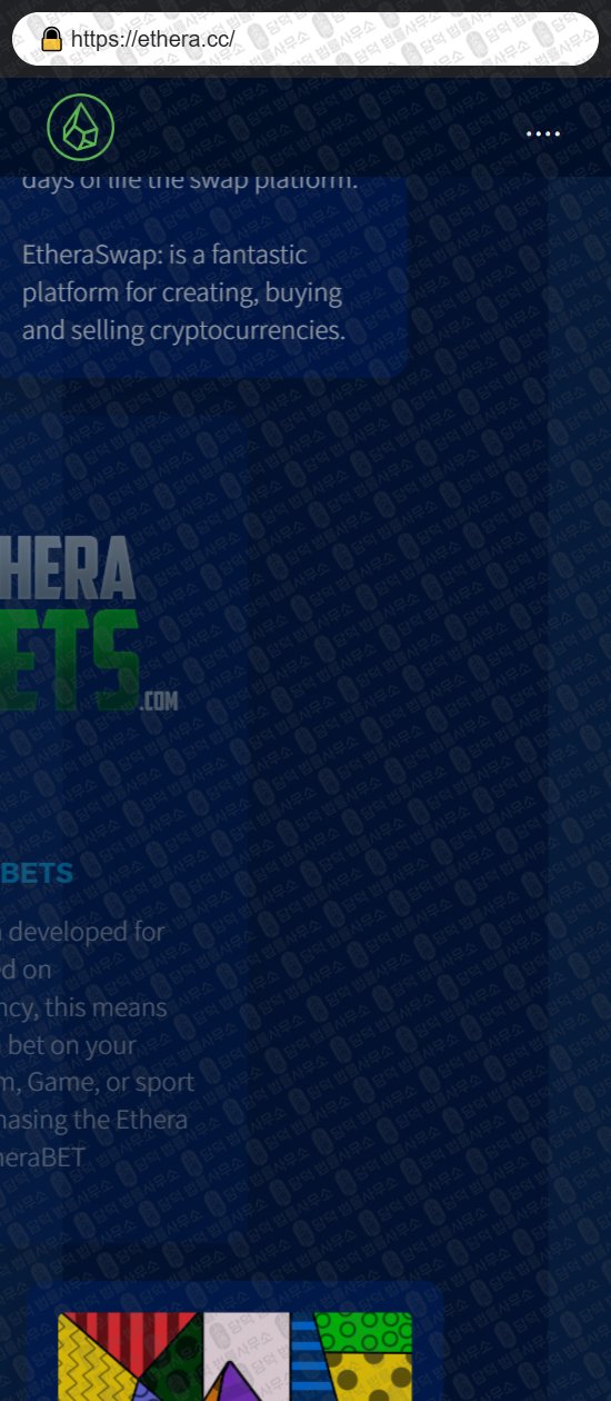 이 사진은 담덕법률사무소에서 캡쳐해둔 감사(ETHERA) 웹사이트 캡쳐 사진이며 URL은 ethera.cc 입니다.