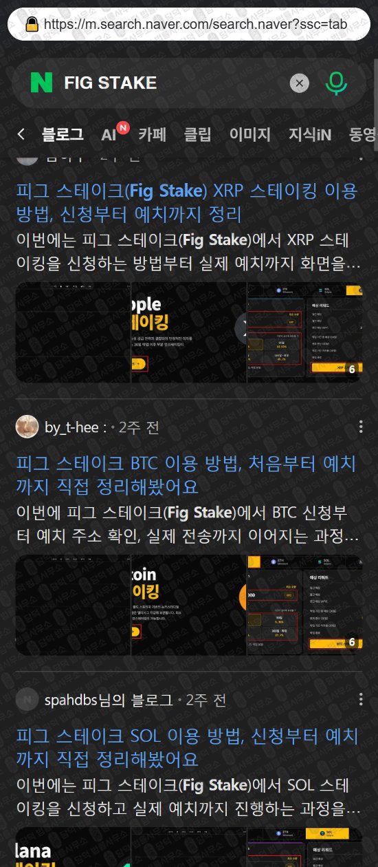 이 사진은 담덕법률사무소에서 캡쳐해둔 피그(FIG STAKE) 웹사이트 캡쳐 사진이며 URL은 fig-stk.com 입니다.