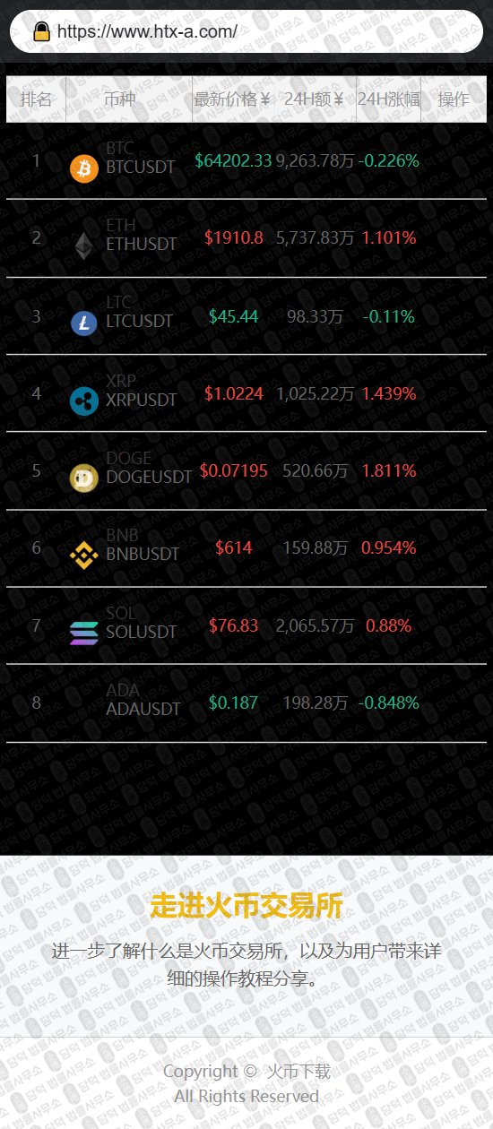 이 사진은 담덕법률사무소에서 캡쳐해둔 사칭(HTX BINANCE) 웹사이트 캡쳐 사진이며 URL은 htx-a.com 입니다.