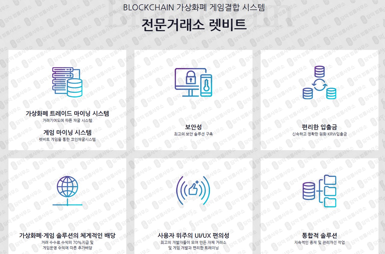 이 사진은 담덕법률사무소에서 캡쳐해둔 렛비트(Letbit) 웹사이트 캡쳐 사진이며 URL은 letbit.co.kr 입니다.