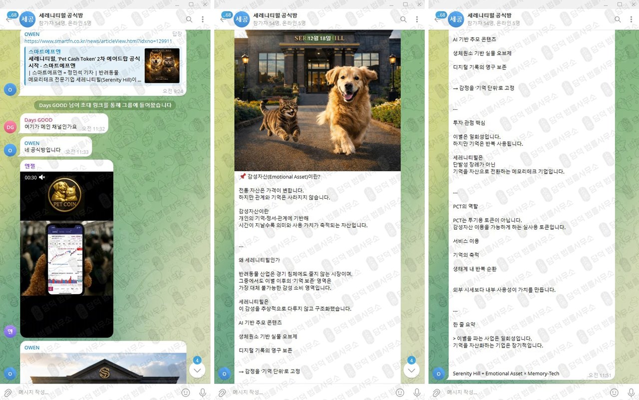이 사진은 담덕법률사무소에서 캡쳐해둔 신규(PCT) 웹사이트 캡쳐 사진이며 URL은 petcashtoken.com 입니다.
