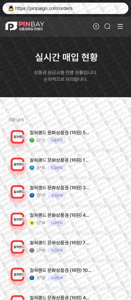 이 사진은 담덕법률사무소에서 캡쳐해둔 핀베이(URL) 웹사이트 캡쳐 사진이며 URL은 pinpalgo.com 입니다.