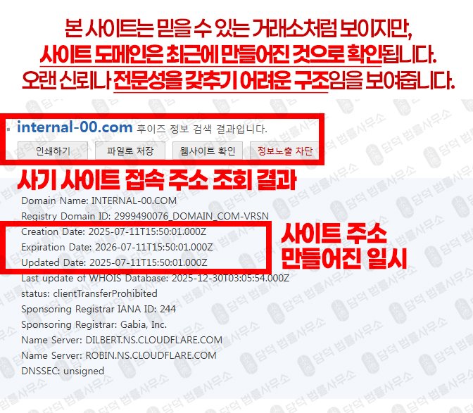 이 사진은 담덕법률사무소에서 캡쳐해둔 리치베스트(RichVest) 웹사이트 캡쳐 사진이며 URL은 internal-00.com 입니다.