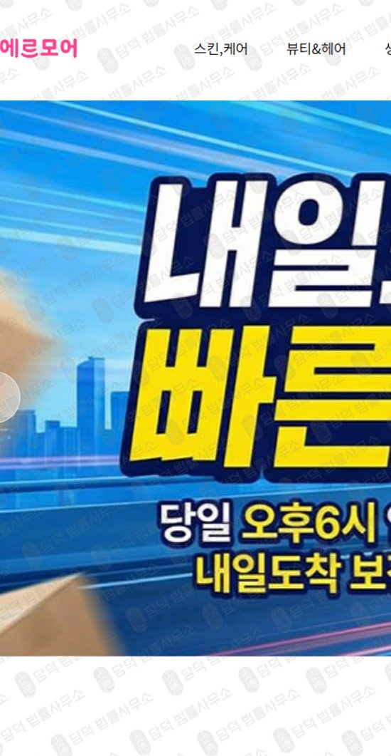 이 사진은 담덕법률사무소에서 캡쳐해둔 에르모어(URL) 웹사이트 캡쳐 사진이며 URL은 thefillkr.com 입니다.