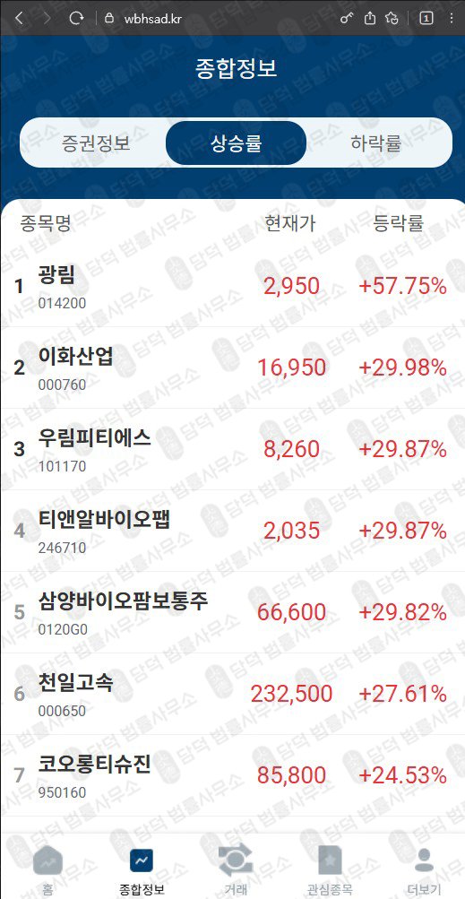 이 사진은 담덕법률사무소에서 캡쳐해둔 어피니티(URL) 웹사이트 캡쳐 사진이며 URL은 wbhsad.kr 입니다.